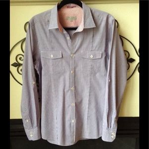 Ted Baker London Purple Button-Up Blouse